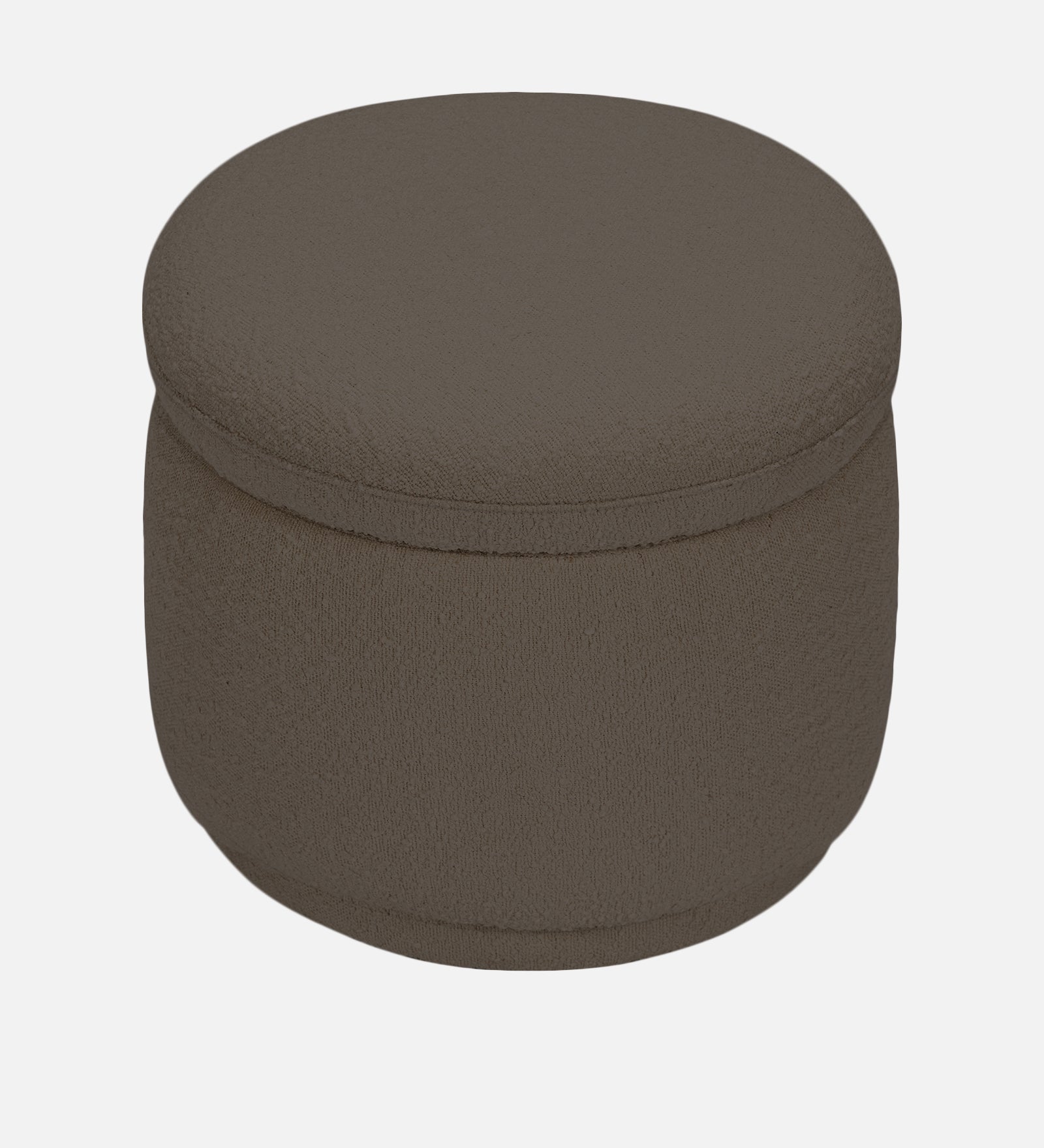 Noki Boucle Fabric Ottoman In Niya Beige Colour With Storage - Febonic Living