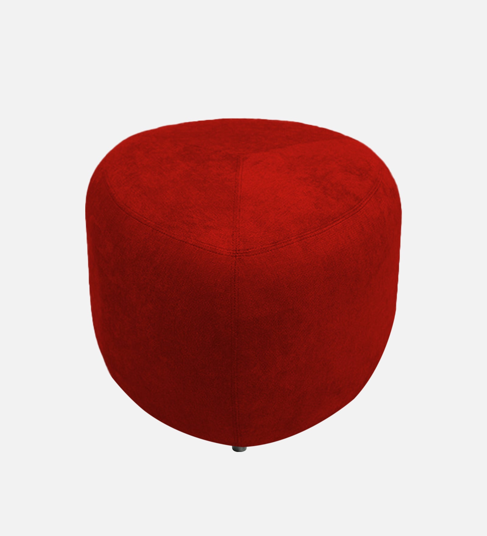 Keori Fabric Pouffe In Ruby Red Colour - Febonic Living