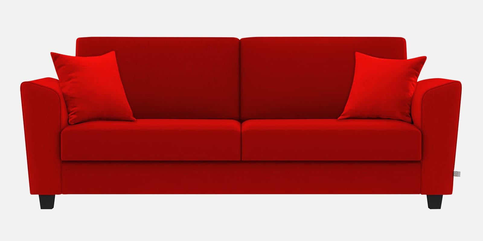 Daku Fabric 3 Seater Sofa In Ruby Red Colour - Febonic Living