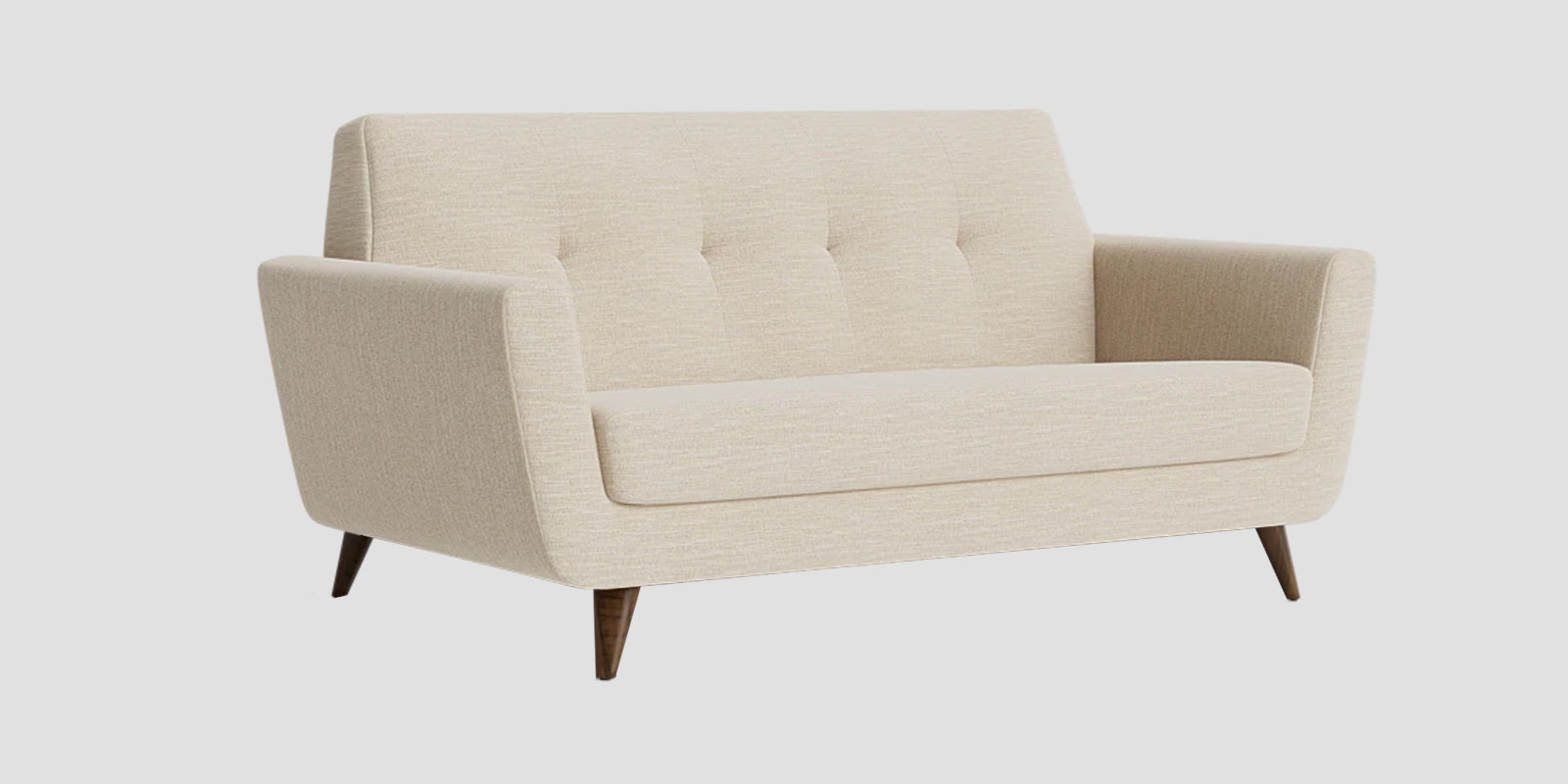 Jasmin Fabric 2 Seater Sofa In Ivory Cream Colour - Febonic Living
