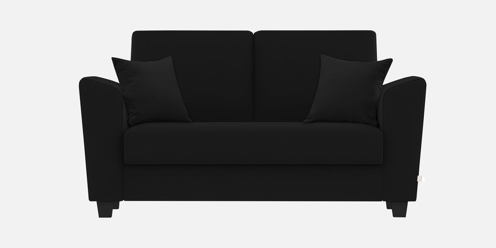 Daku Fabric 2 Seater Sofa In Zed Black Colour - Febonic Living