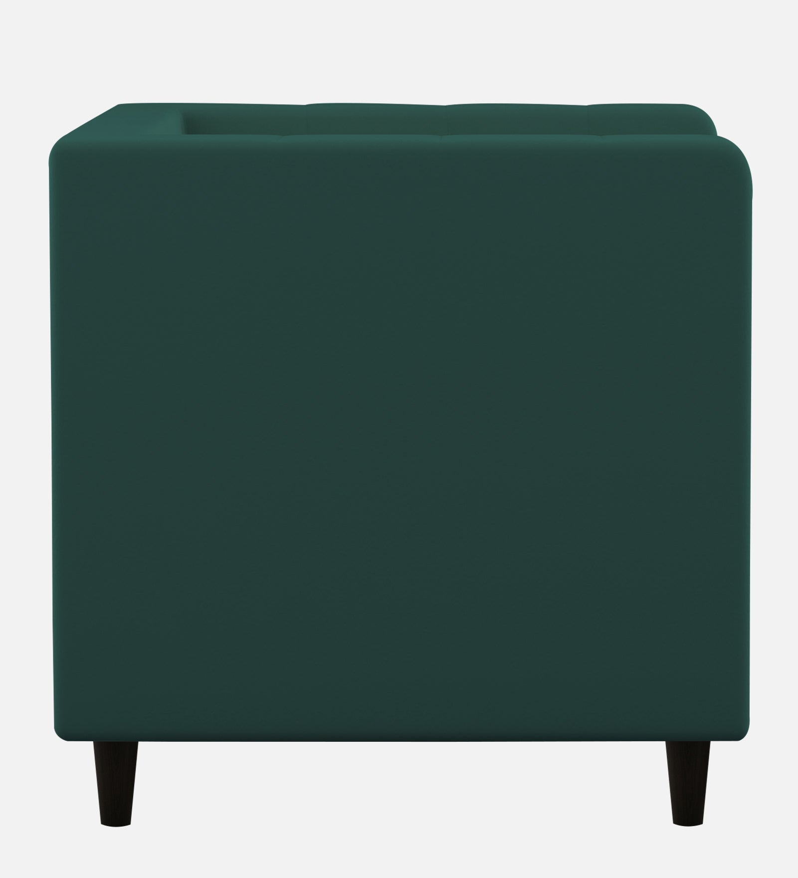 Braulia Velvet 1 Seater Sofa In Pine Green Colour - Febonic Living