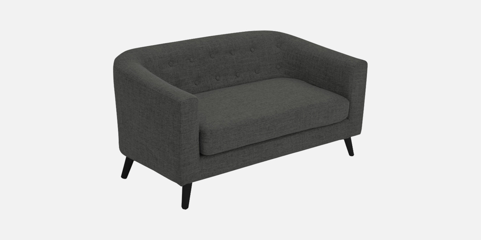 Casper Fabric 2 Seater Sofa In Charcoal Grey Colour - Febonic Living