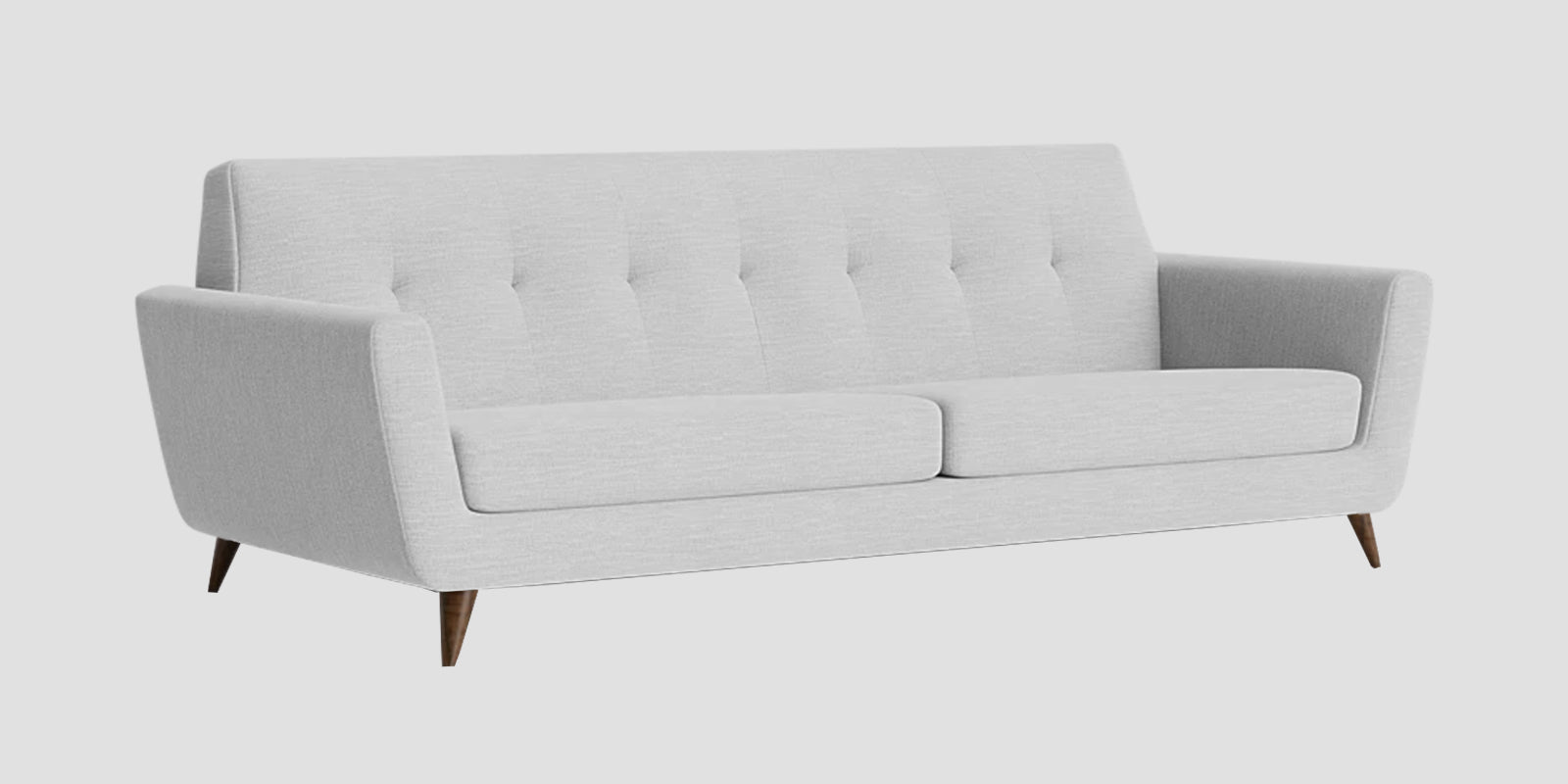 Jasmin Fabric 3 Seater Sofa In Lit Grey Colour - Febonic Living
