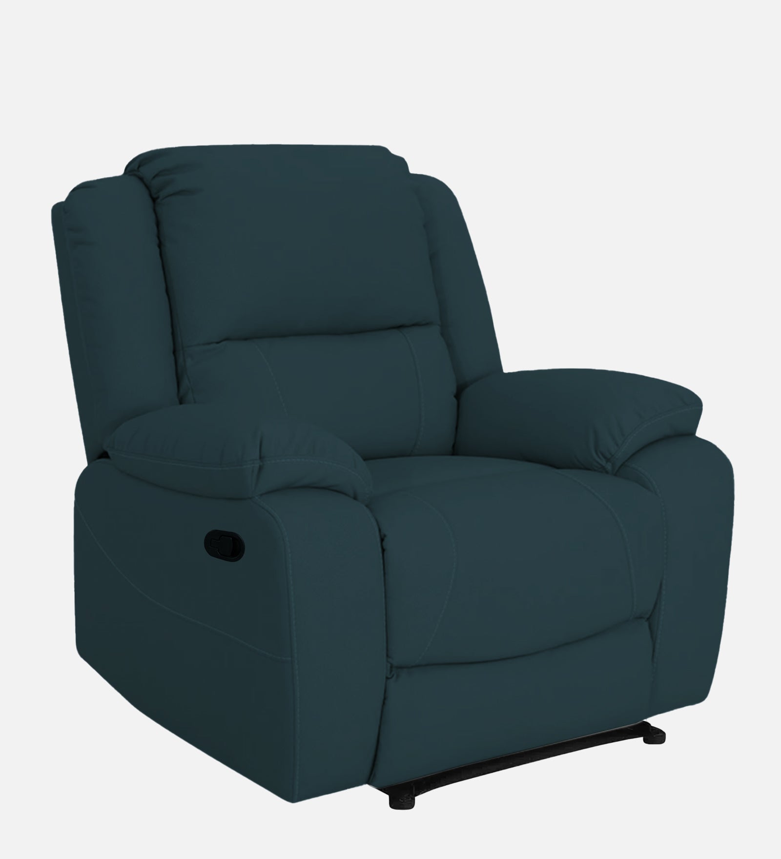 Adley Fabric 1 Seater Manual Recliner In Harbour Blue Colour - Febonic Living