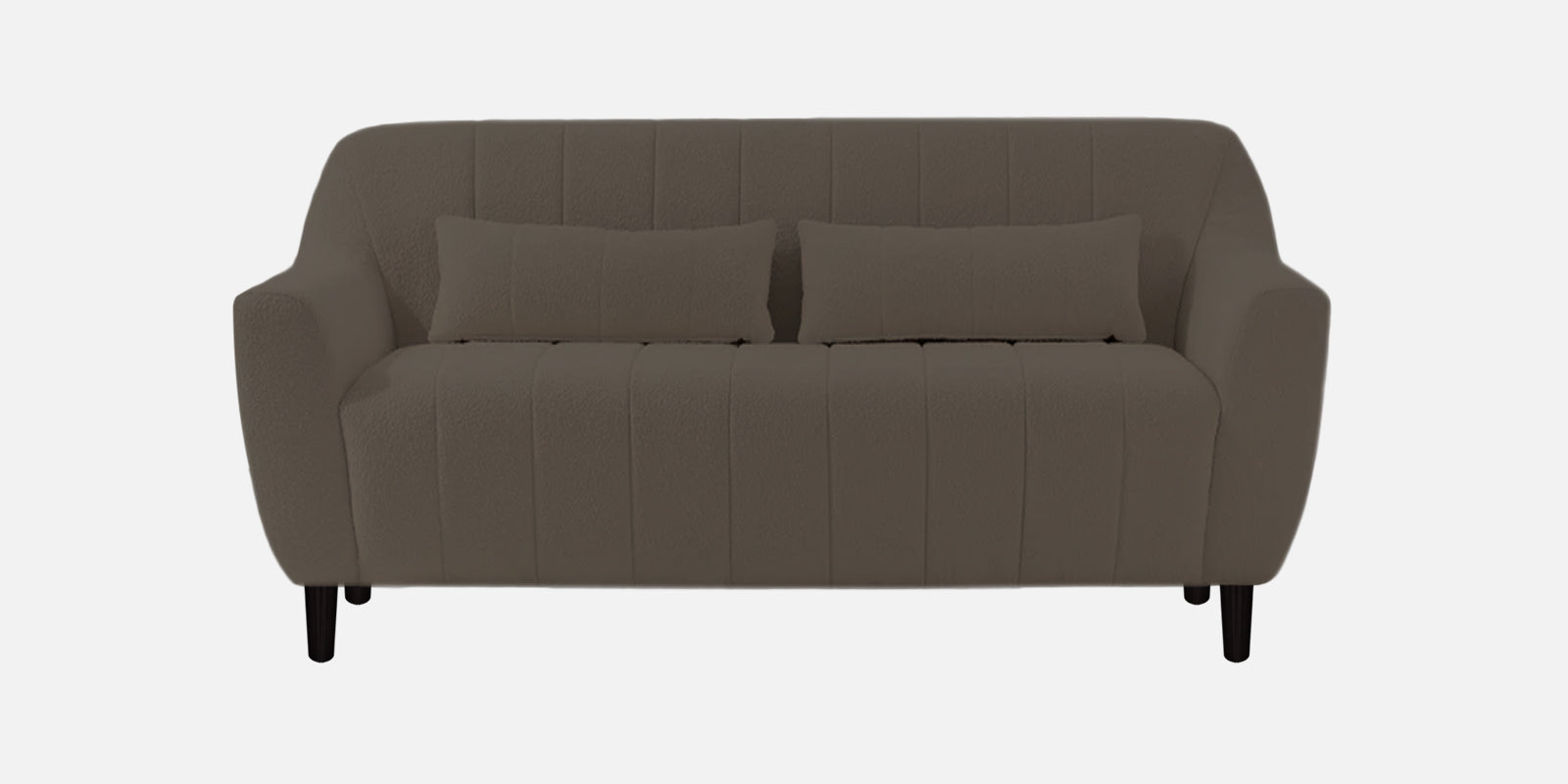Nesco Boucle Fabric 2 Seater Sofa In Niya Beige Colour - Febonic Living