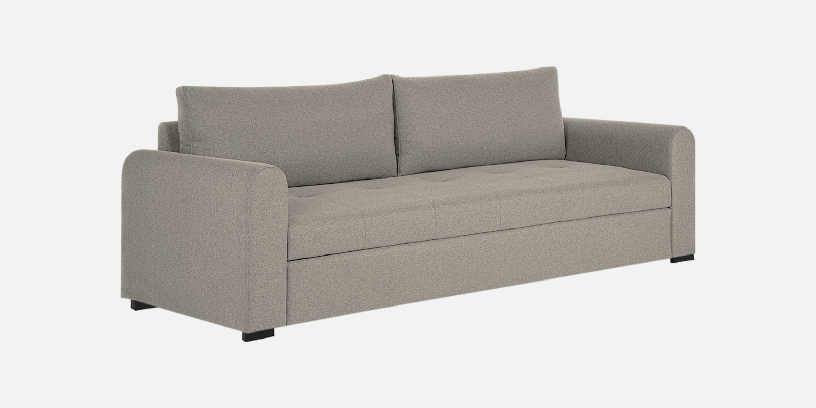 Sigma Fabric 3 Seater Sofa In Ash Grey Colour - Febonic Living