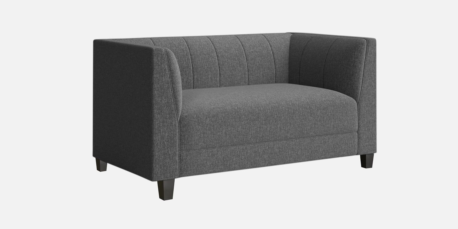 Chastin Fabric 2 Seater Sofa In Charcoal Grey Colour - Febonic Living