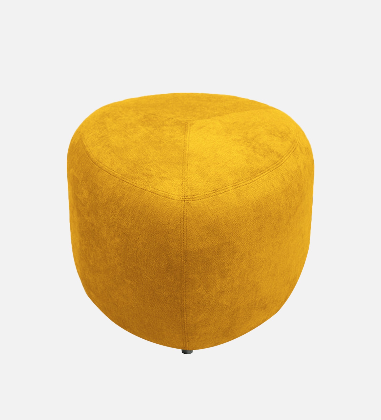 Keori Fabric Pouffe In Bold Yellow Colour - Febonic Living