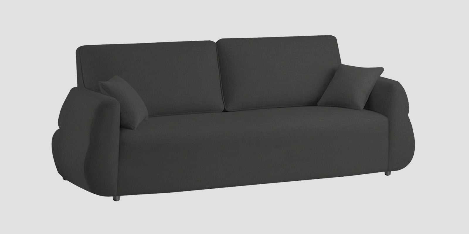 Jack Fabric 3 Seater Sofa In Charcoal Grey Colour - Febonic Living