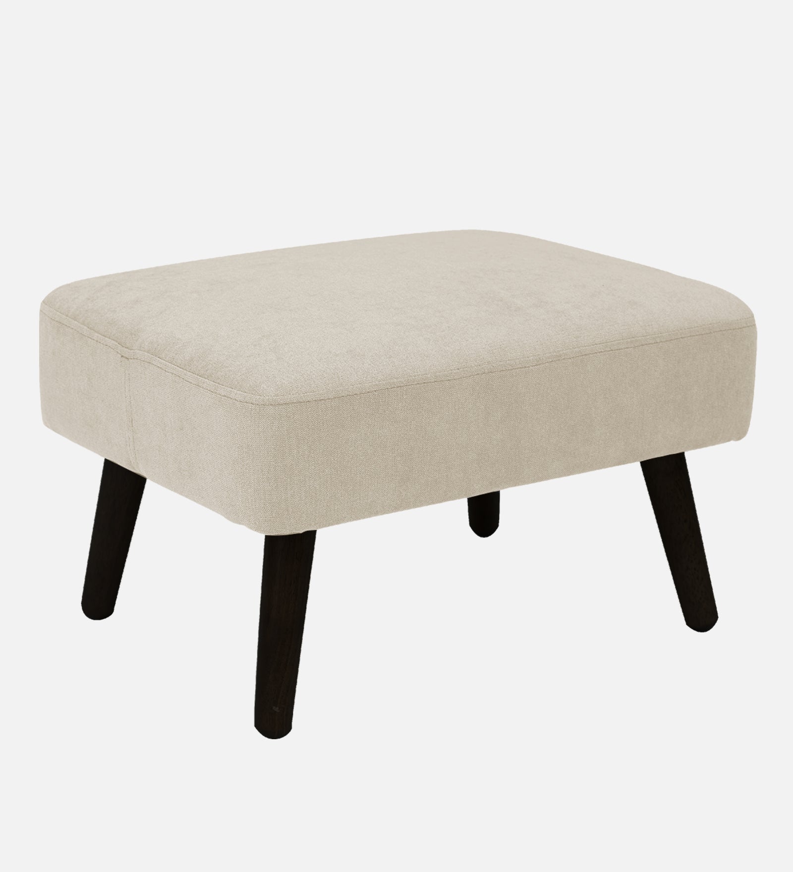 Luke Fabric Foot Stool In Ivory Cream Colour - Febonic Living