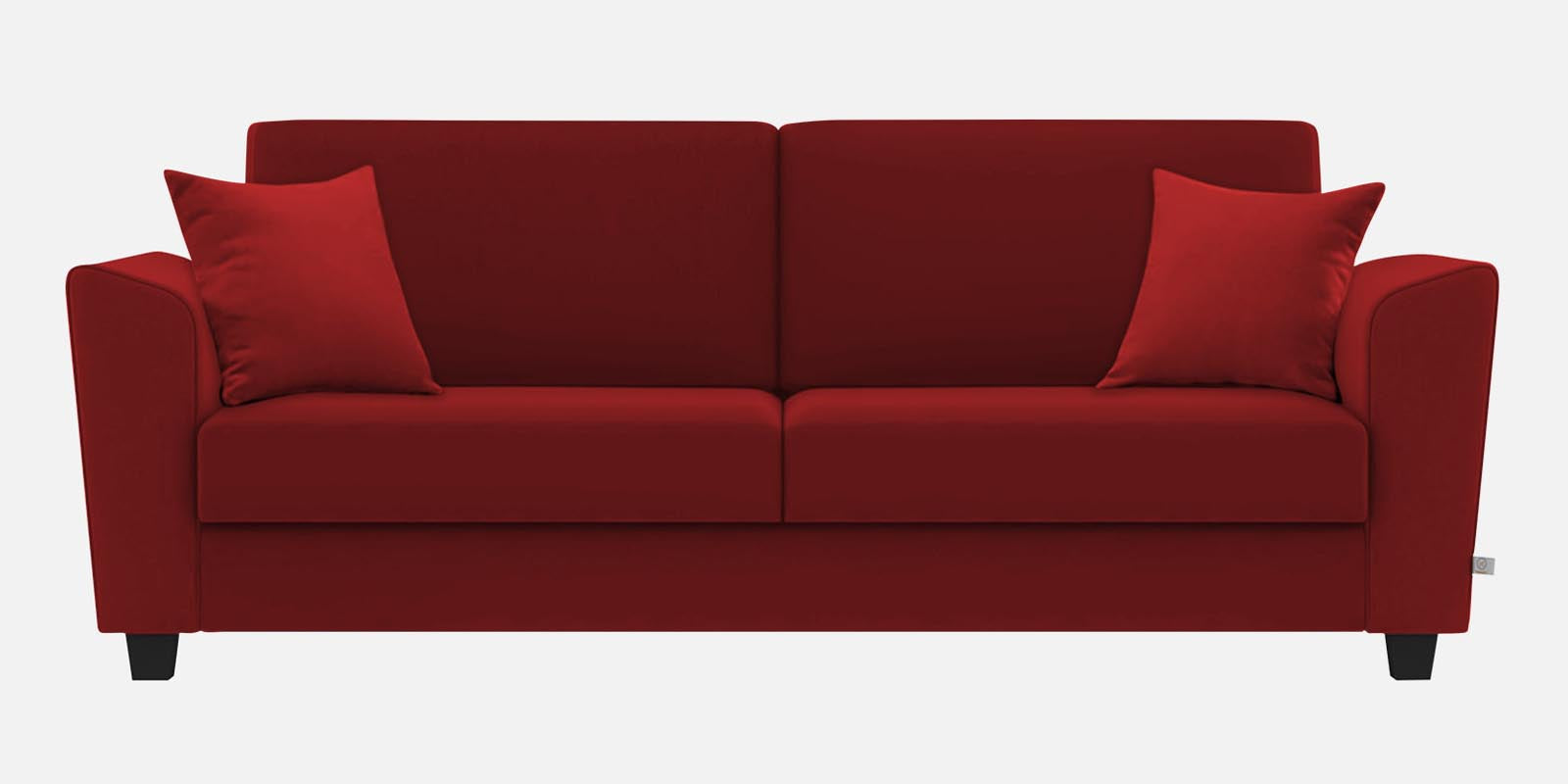 Daku Fabric 3 Seater Sofa In Blood Maroon Colour - Febonic Living