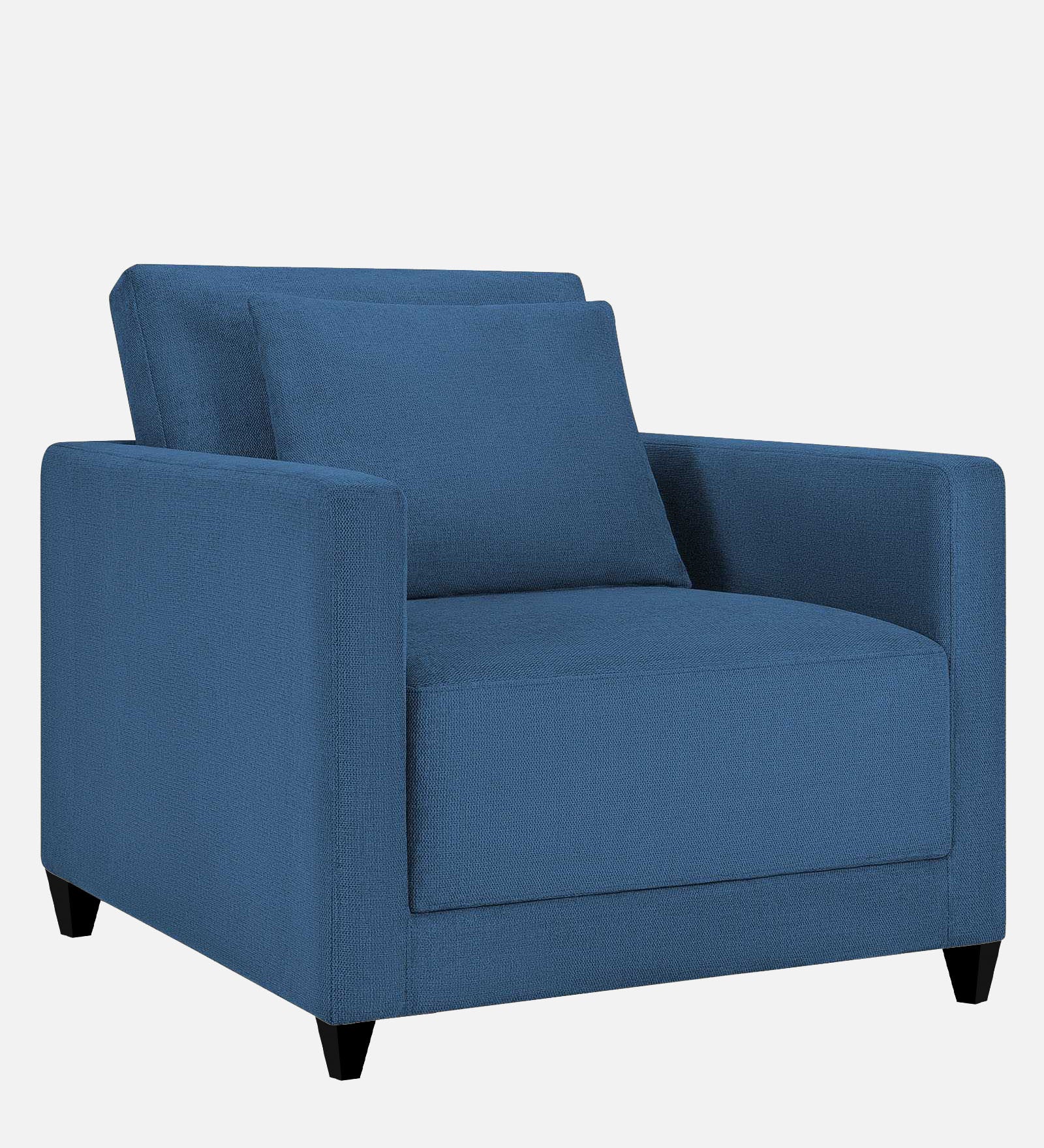 Kera Fabric 1 Seater Sofa In Light Blue Colour - Febonic Living