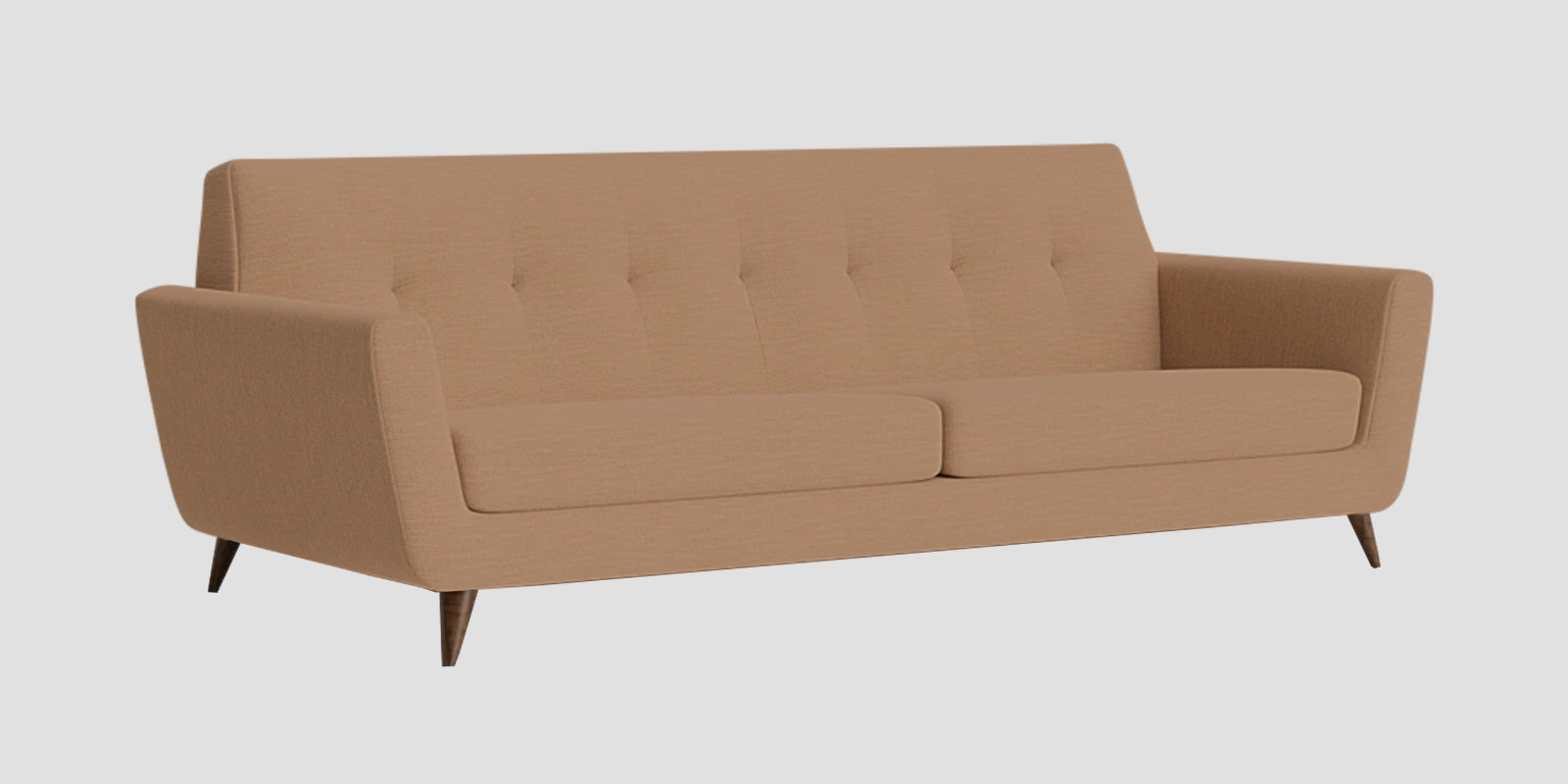 Jasmin Fabric 3 Seater Sofa In Cosmic Beige Colour - Febonic Living