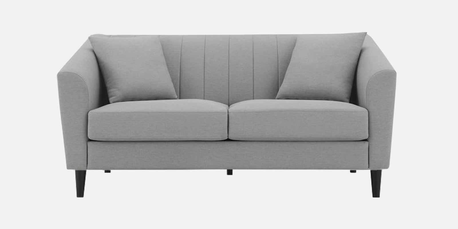 Polon Fabric 2 Seater Sofa In Silver Grey Colour - Febonic Living