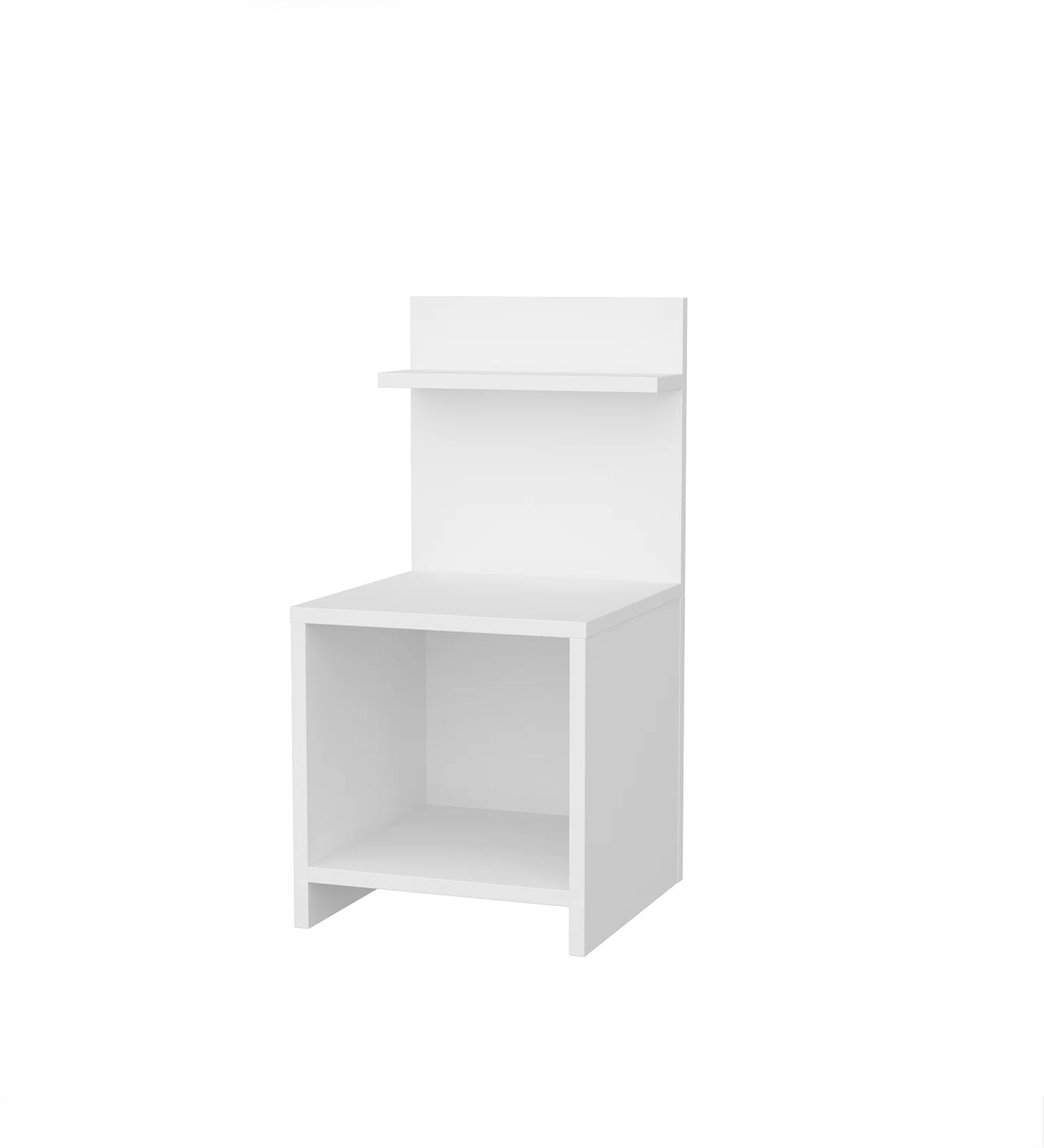 Ashir Bedside Table In Frosty White Finish - Febonic Living