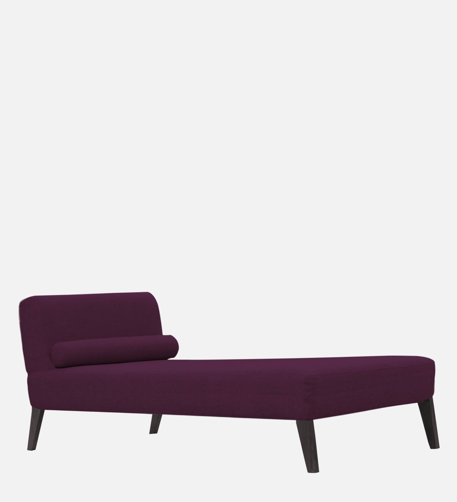 Noce Fabric Armless Chaise Lounger In Greek Purple Colour - Febonic Living