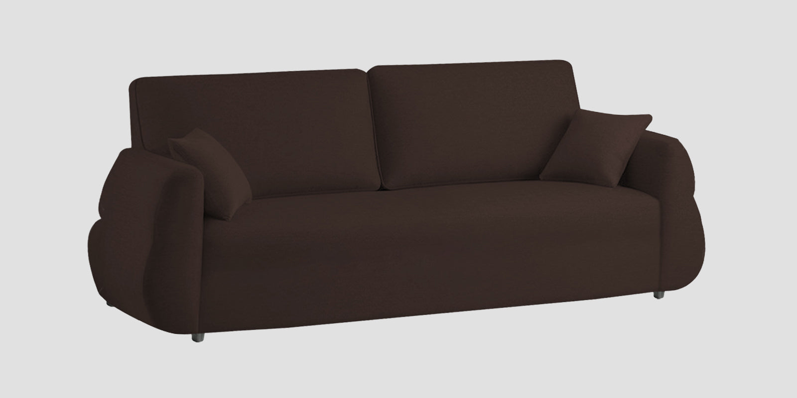 Jack Fabric 3 Seater Sofa In Coffee Brown Colour - Febonic Living