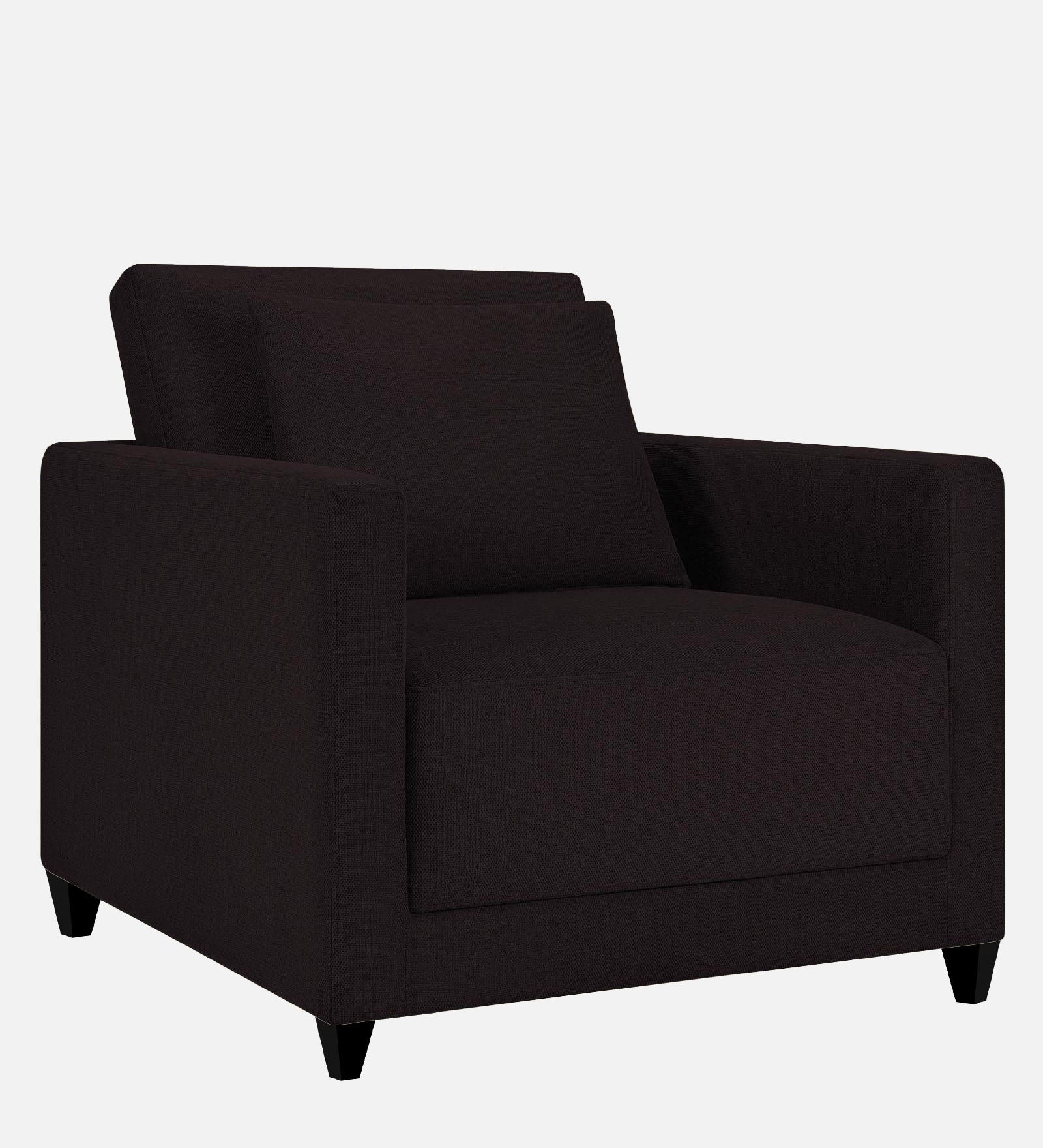 Kera Fabric 1 Seater Sofa In Cara Brown Colour - Febonic Living
