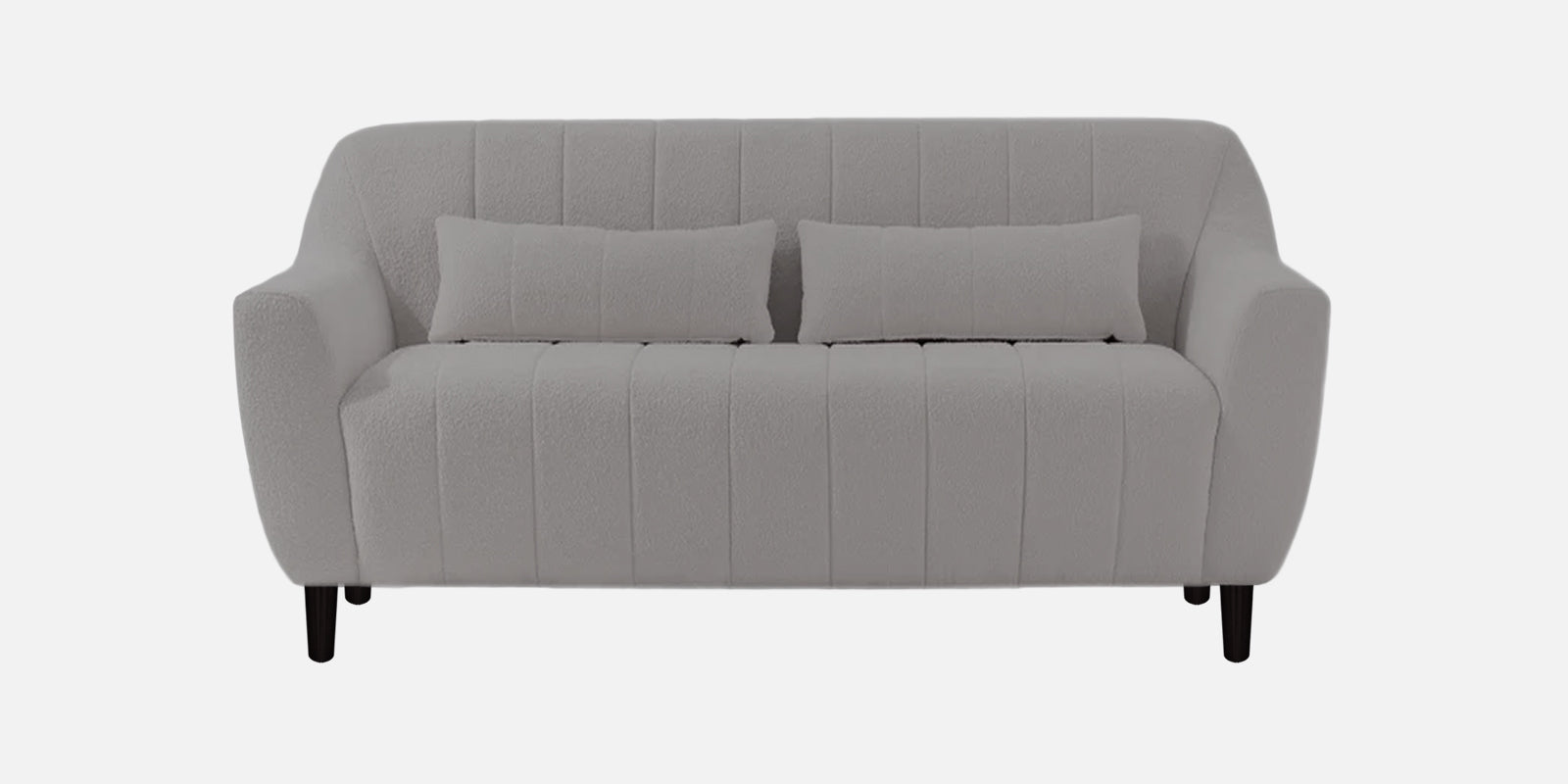 Nesco Boucle Fabric 2 Seater Sofa in Sweden Gary Colour