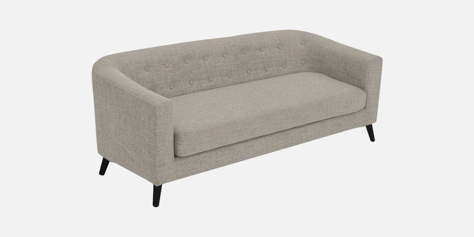 Casper Fabric 3 Seater Sofa In Ash Grey Colour - Febonic Living