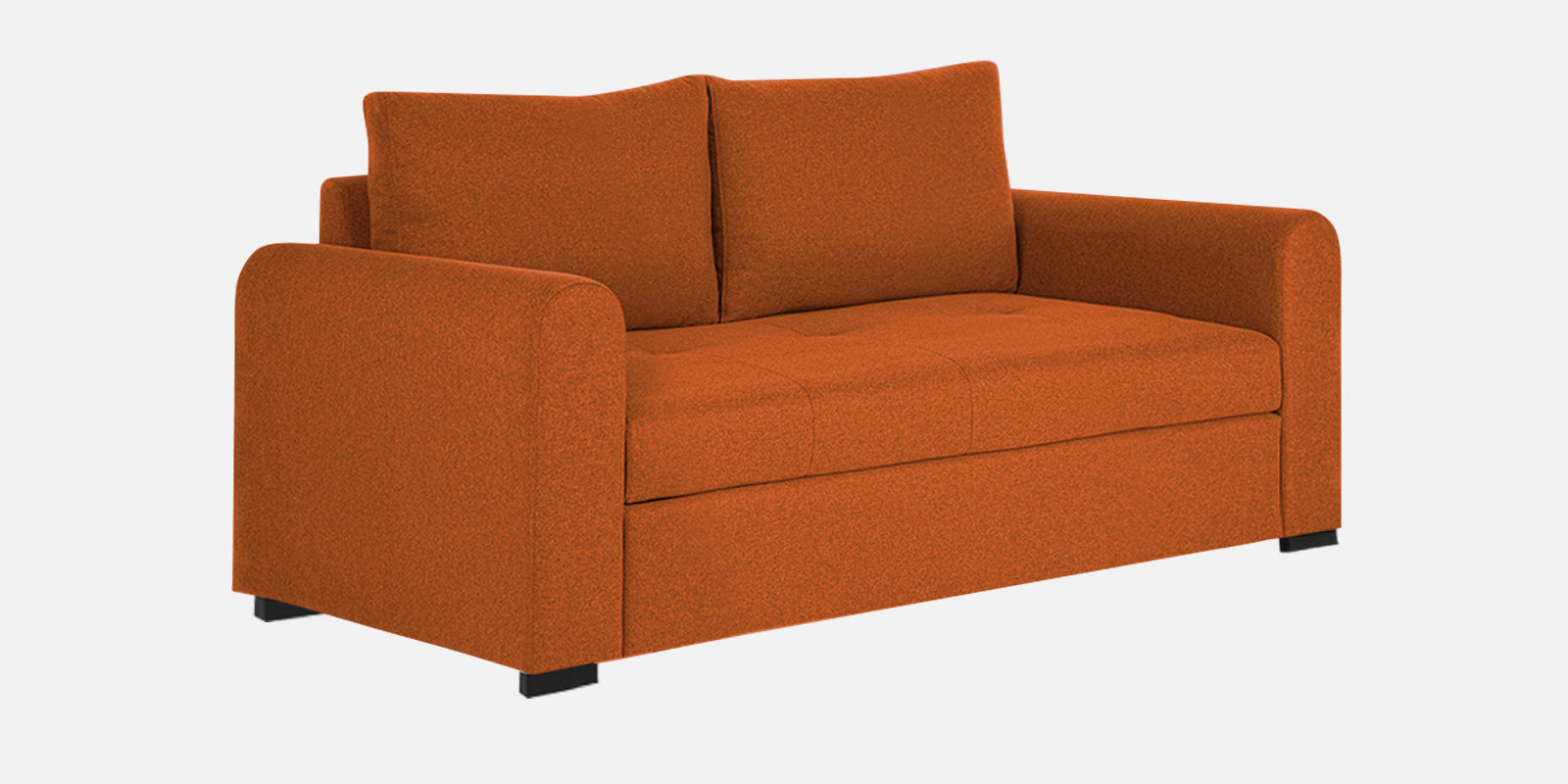 Sigma Fabric 2 Seater Sofa In Vivid Orange Colour - Febonic Living