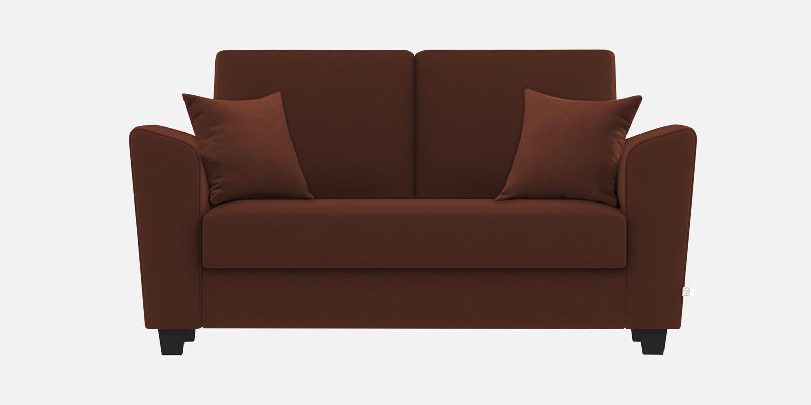 Daku Fabric 2 Seater Sofa In Coffee Brown Colour - Febonic Living