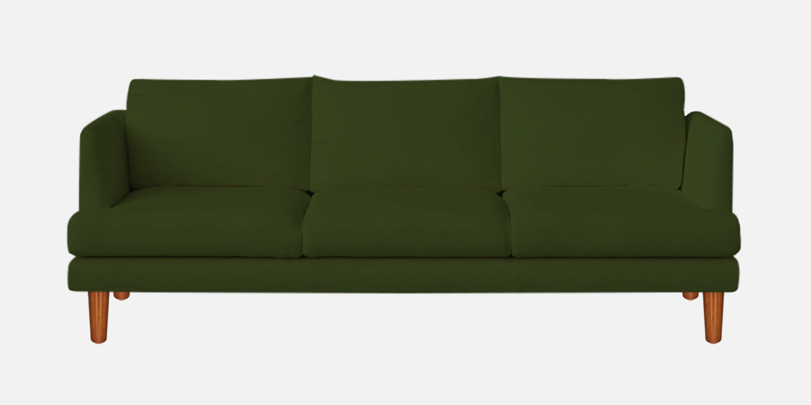 Sokun Fabric 3 Seater Sofa In Olive Green Colour - Febonic Living