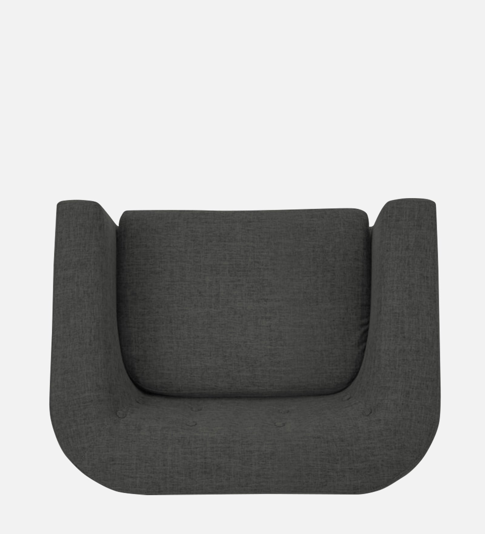 Casper Fabric 1 Seater Sofa In Charcoal Grey Colour - Febonic Living