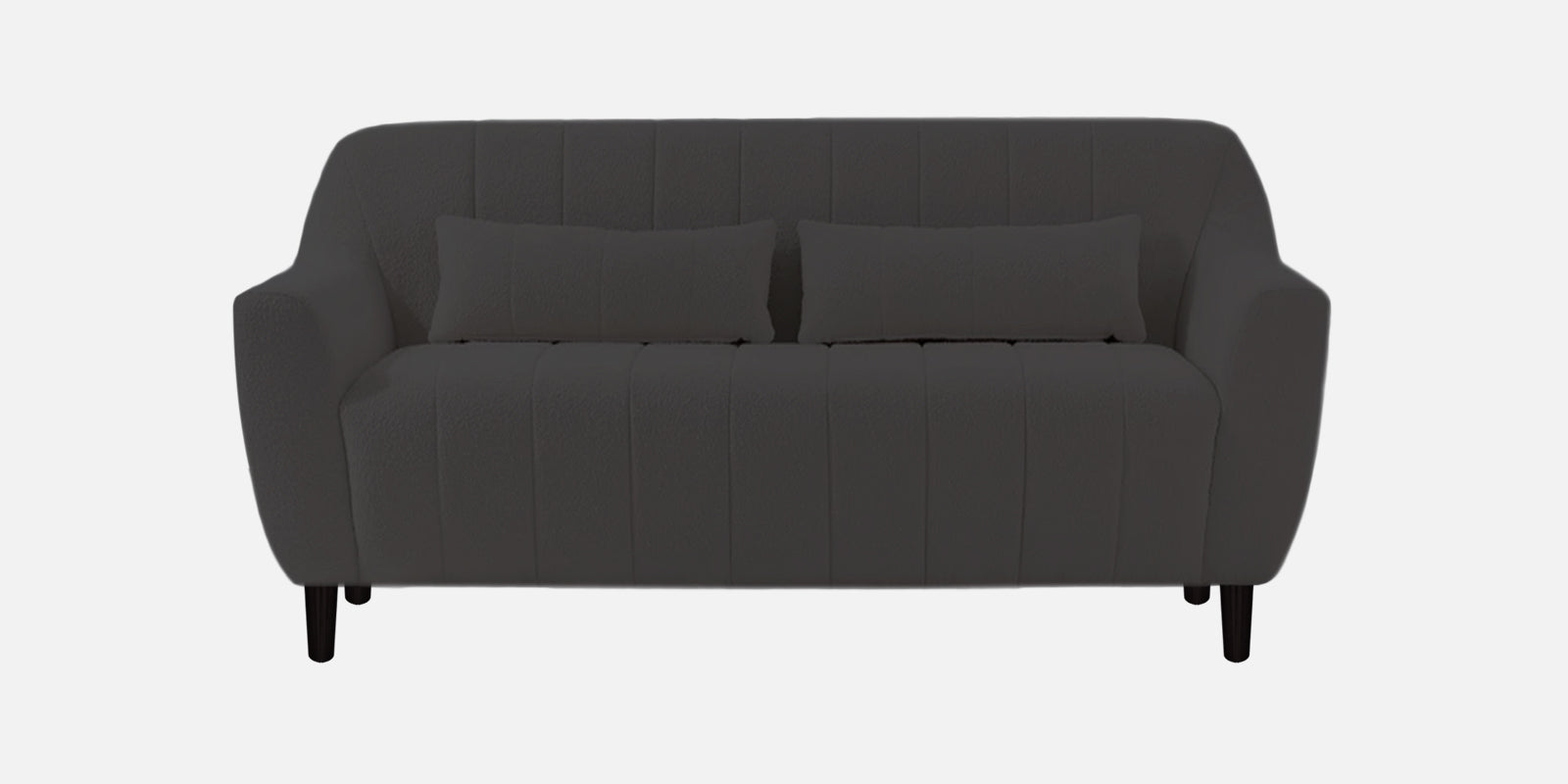 Nesco Boucle Fabric 2 Seater Sofa In Avio Grey Colour - Febonic Living