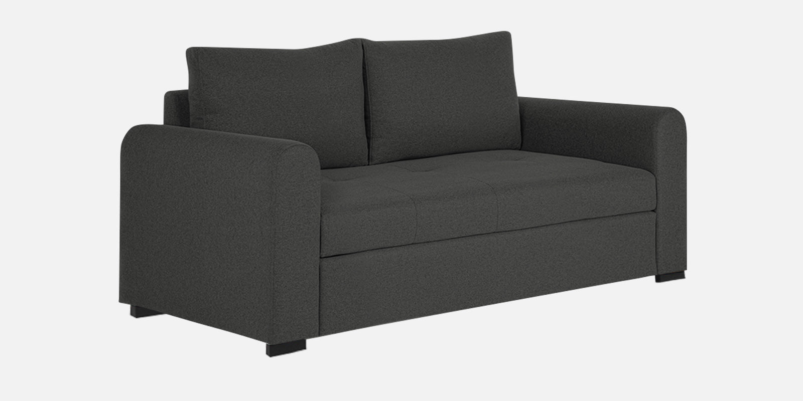 Sigma Fabric 2 Seater Sofa In Charcoal Grey Colour - Febonic Living