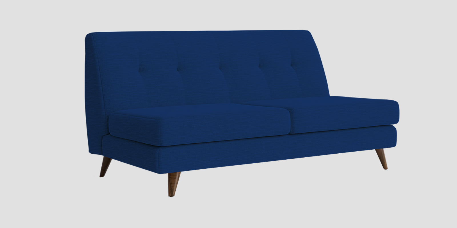 Jasmin Fabric 2 Seater Armless Sofa In Royal Blue Colour - Febonic Living