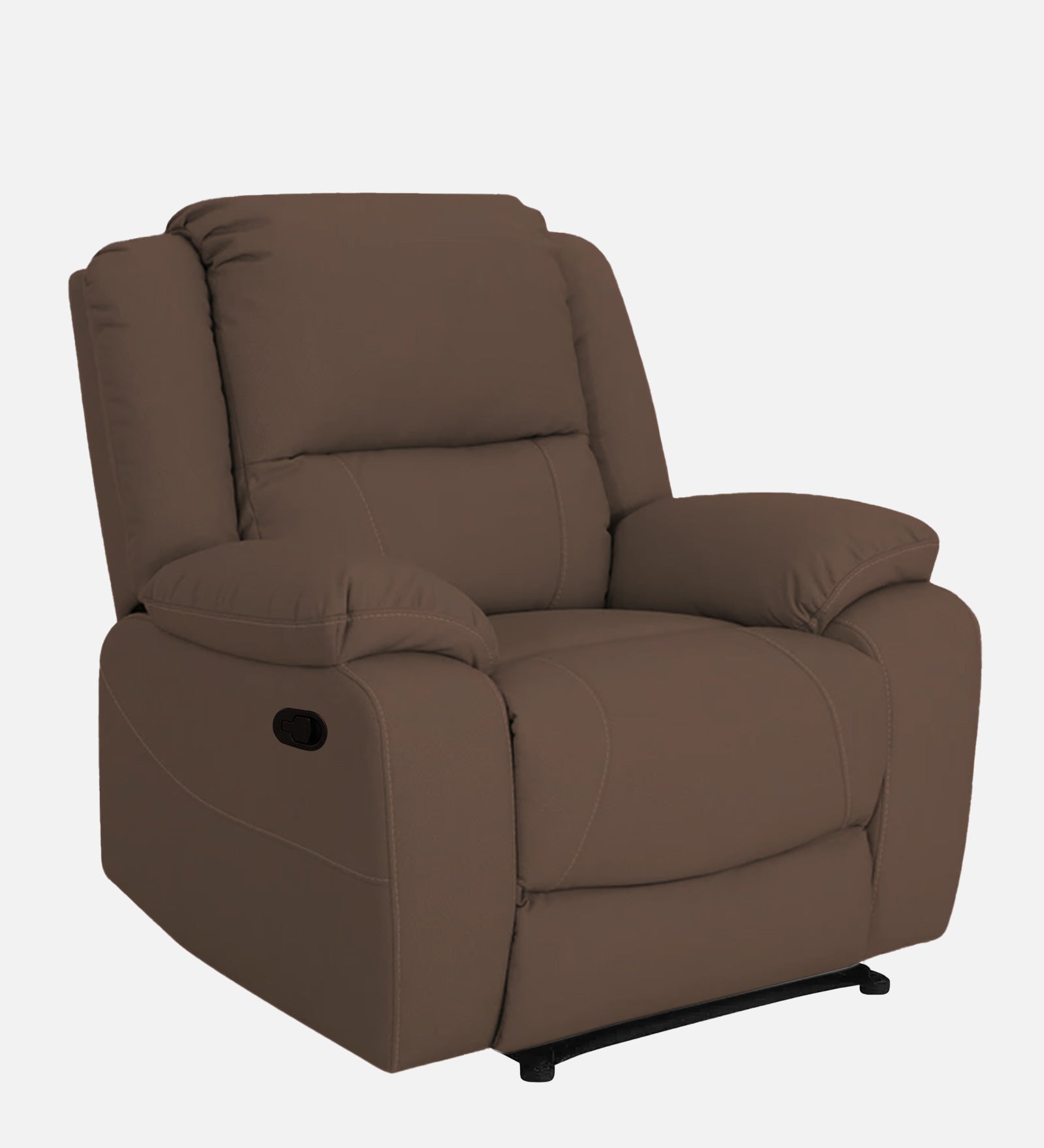 Adley Fabric 1 Seater Manual Recliner In Ginger Brown Colour - Febonic Living