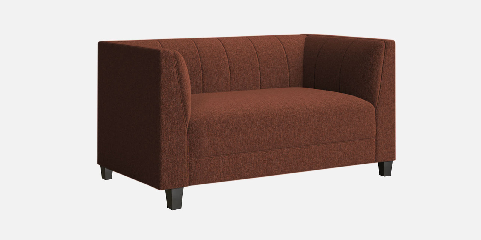 Chastin Fabric 2 Seater Sofa In Coffee Brown Colour - Febonic Living