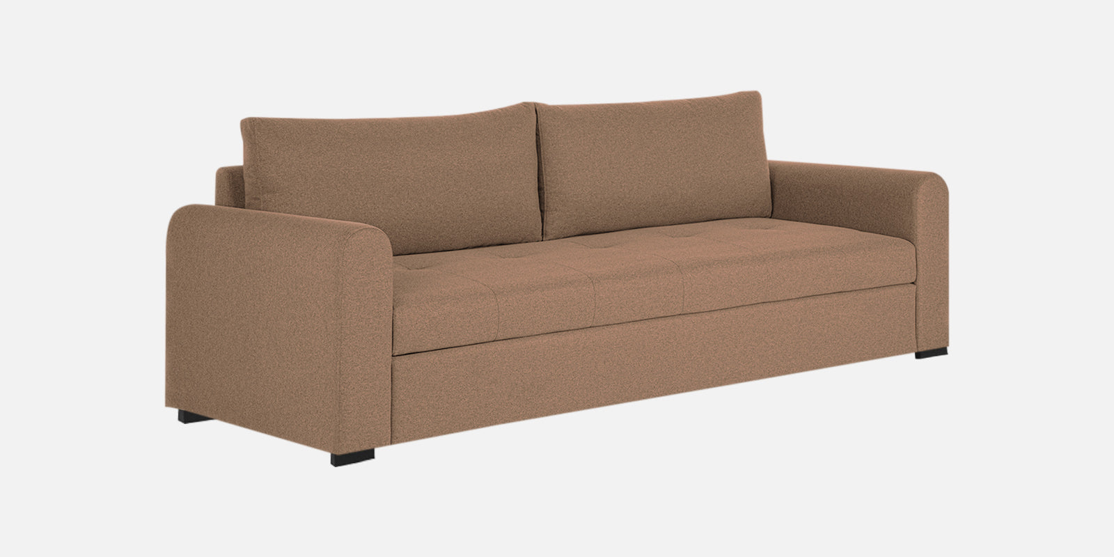 Sigma Fabric 3 Seater Sofa In Cosmic Beige Colour - Febonic Living