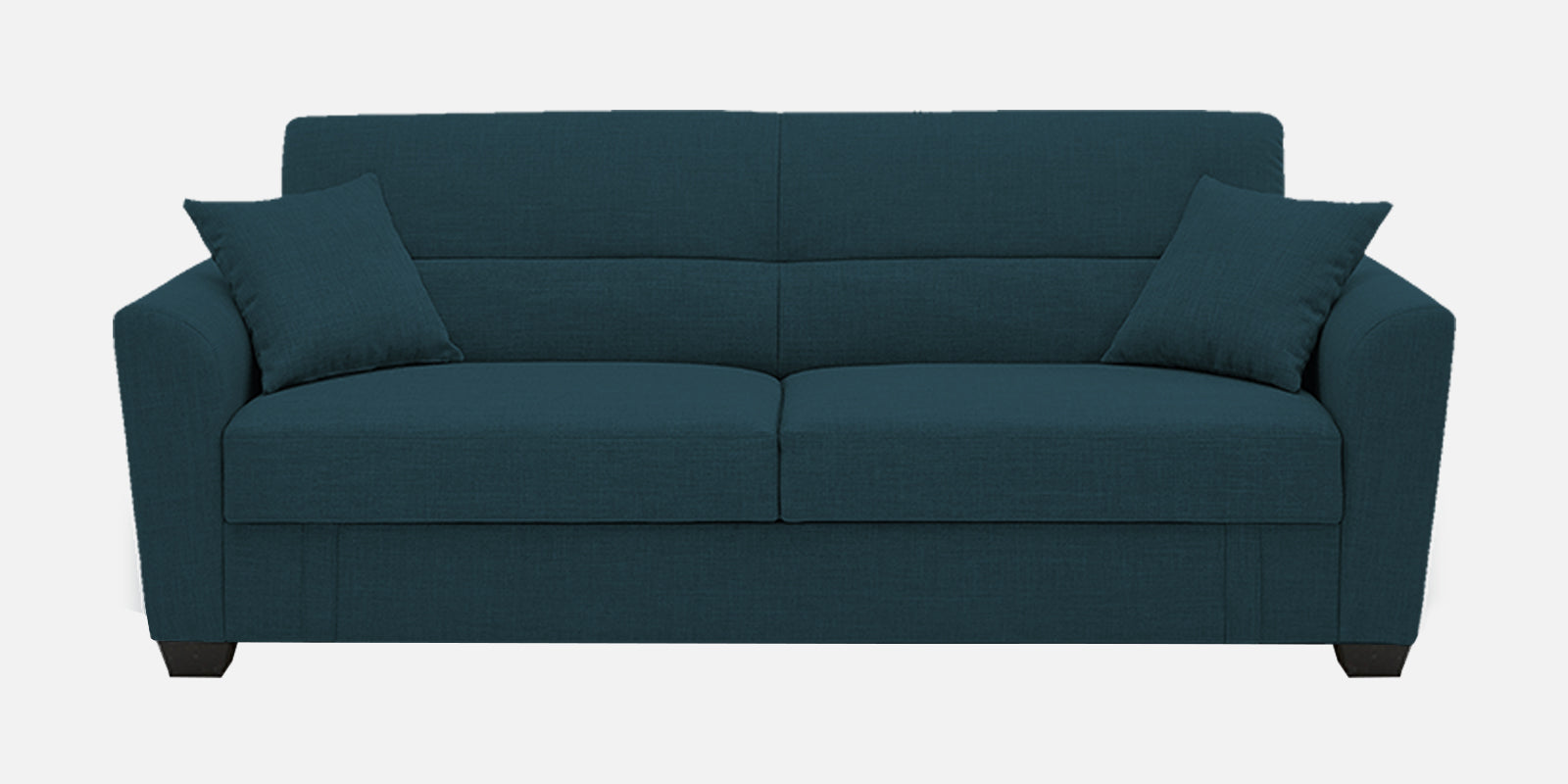 Bony Fabric 3 Seater Convertible Sofa Cum Bed In Harbour Blue Colour - Febonic Living