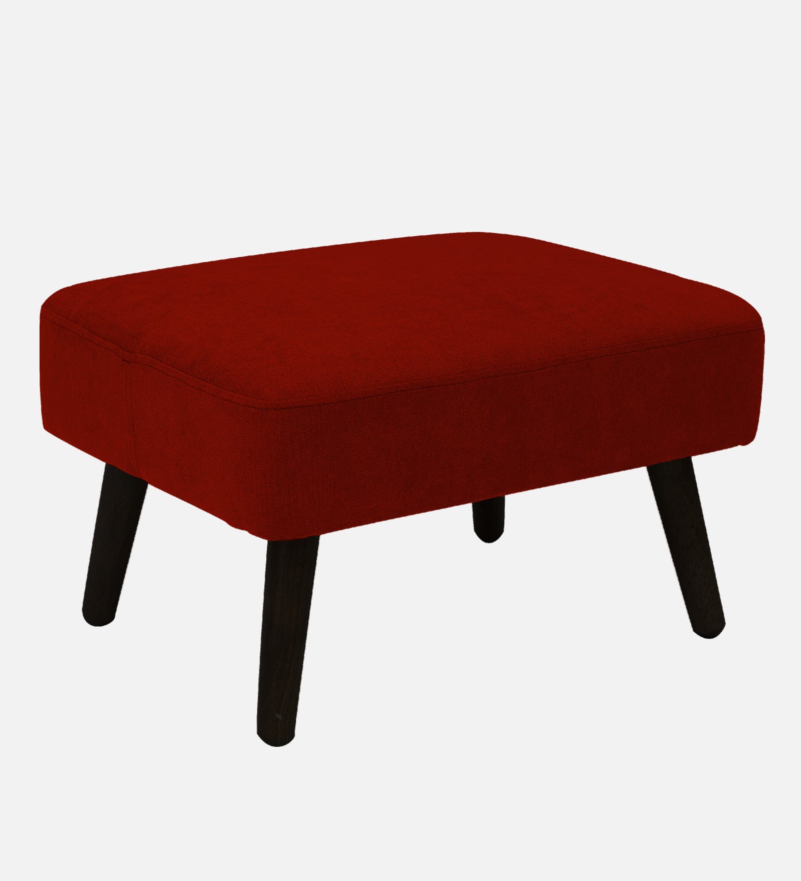Luke Fabric Foot Stool In Ruby Red Colour - Febonic Living