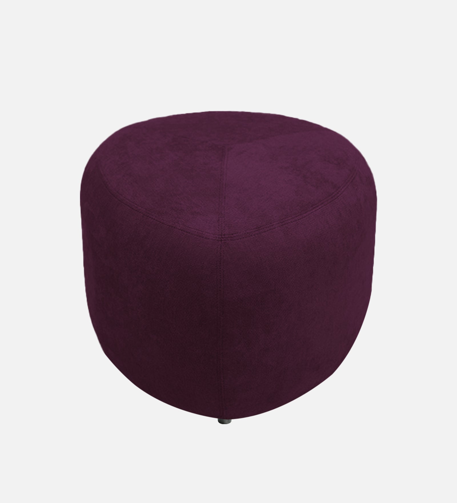 Keori Fabric Pouffe In Greek Purple Colour - Febonic Living