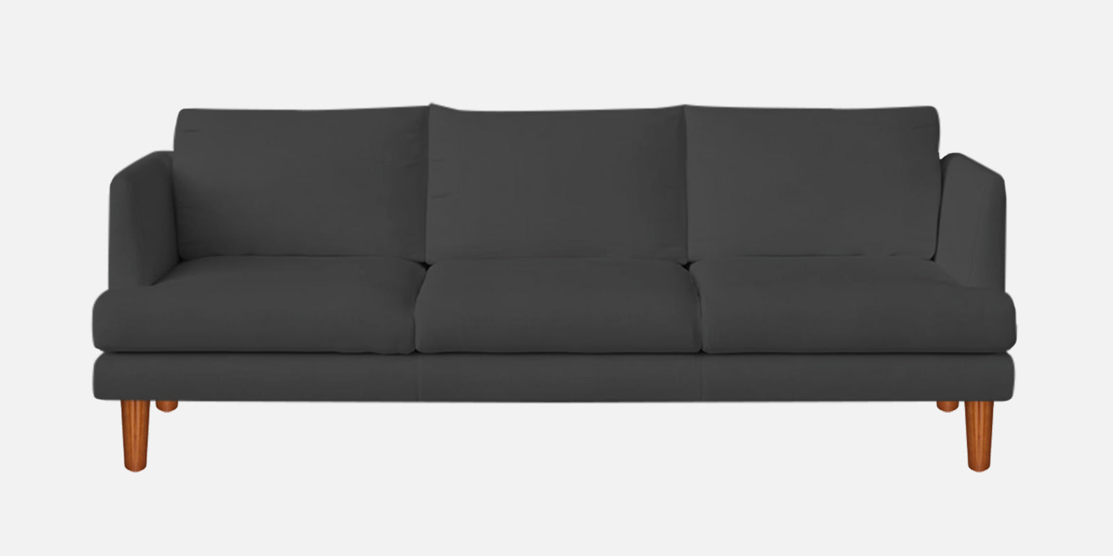Sokun Fabric 3 Seater Sofa In Charcoal Grey Colour - Febonic Living