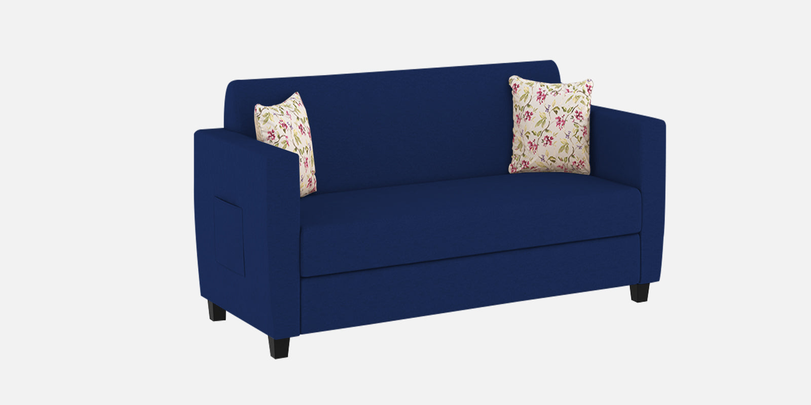 Gozi Fabric 2 Seater Sofa In Royal Blue Colour - Febonic Living