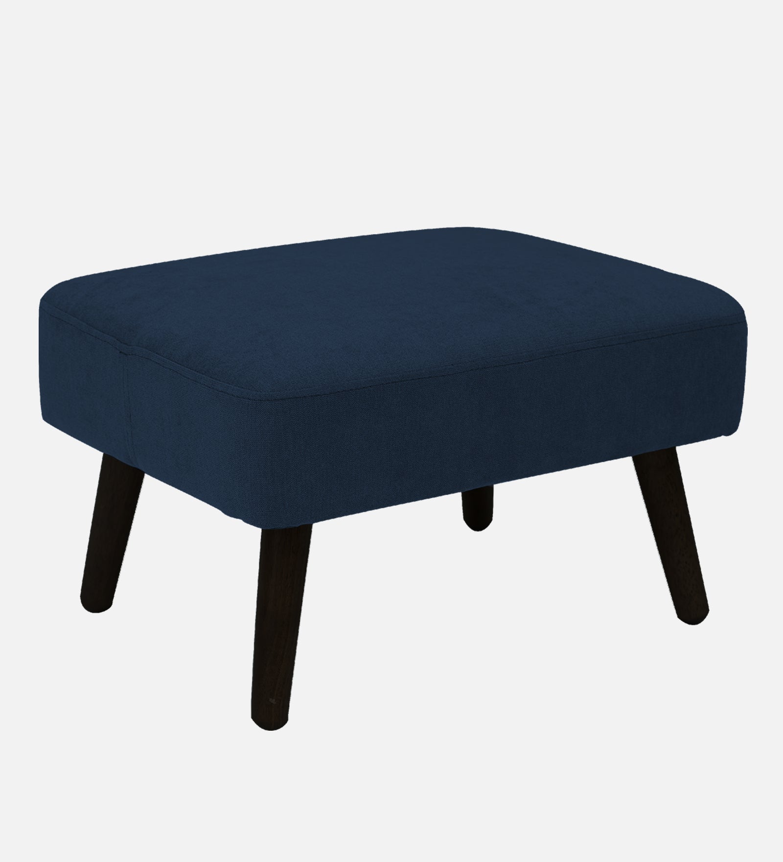 Luke Fabric Foot Stool In Denim Blue Colour - Febonic Living