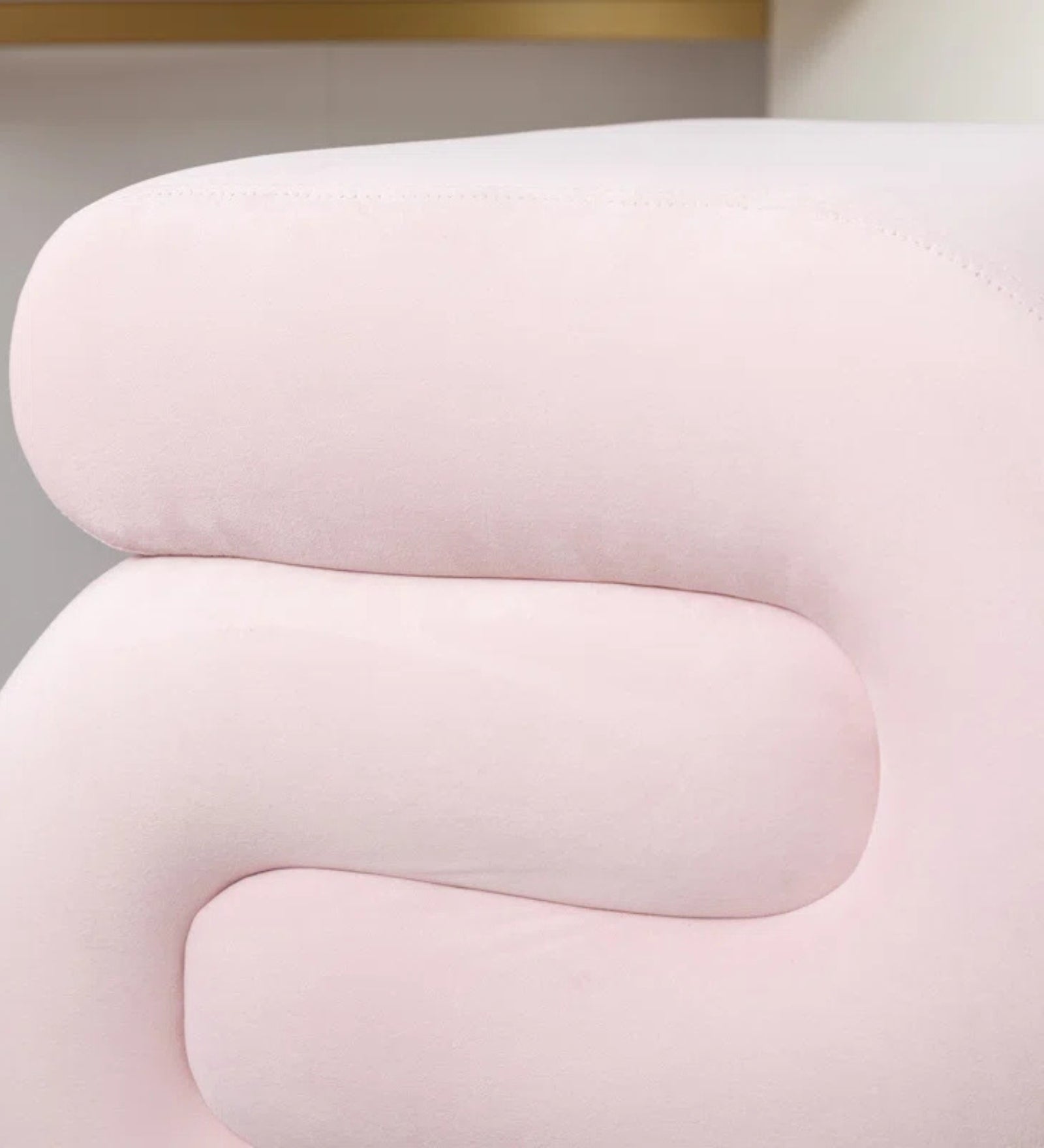 Moho Velvet Pouffe In Millennial Pink Colour - Febonic Living