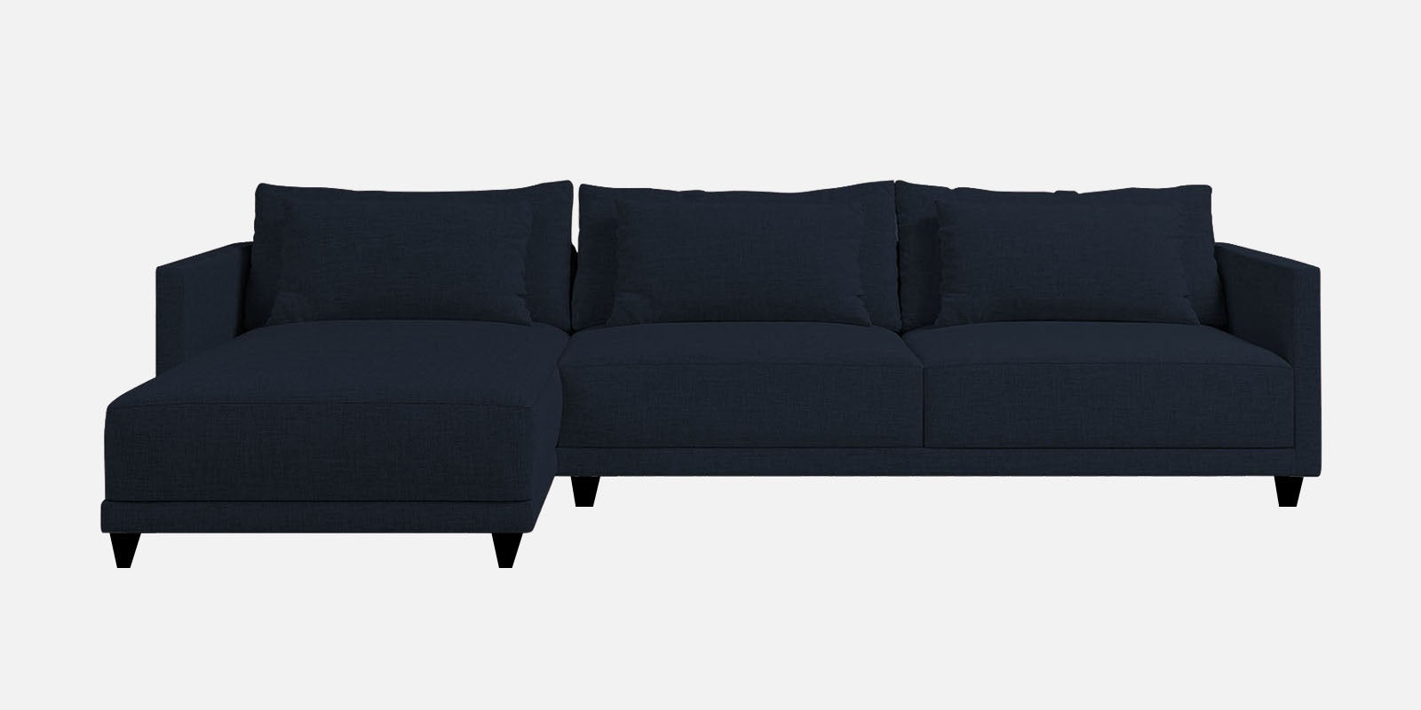 Kera Fabric RHS Sectional Sofa (3+Lounger) In Denim Blue Colour