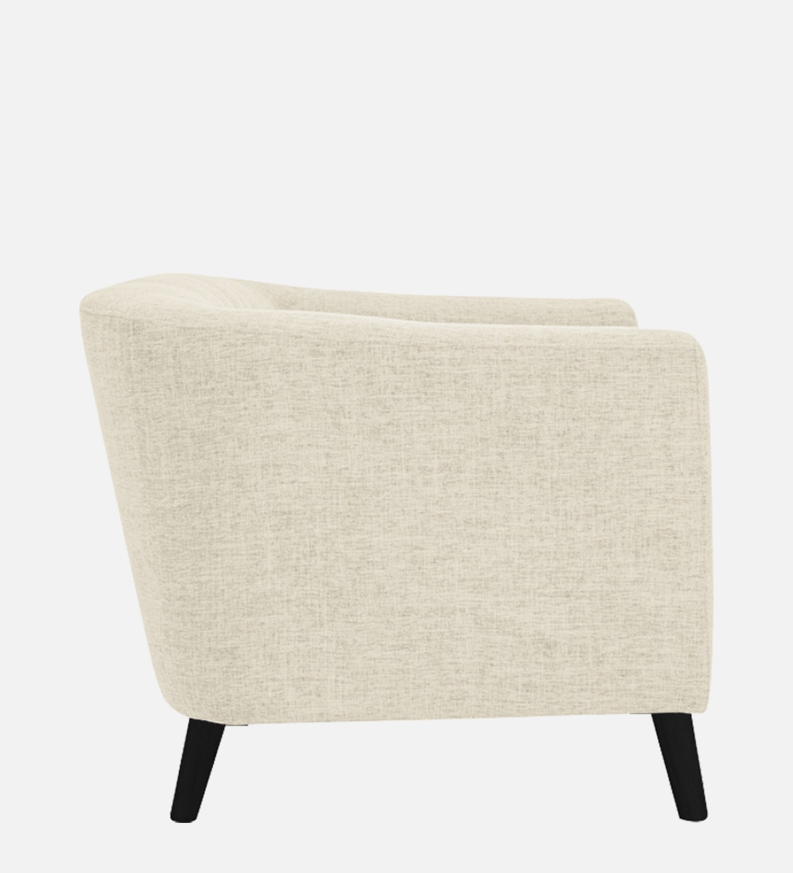 Casper Fabric 1 Seater Sofa In Ivory Cream Colour - Febonic Living