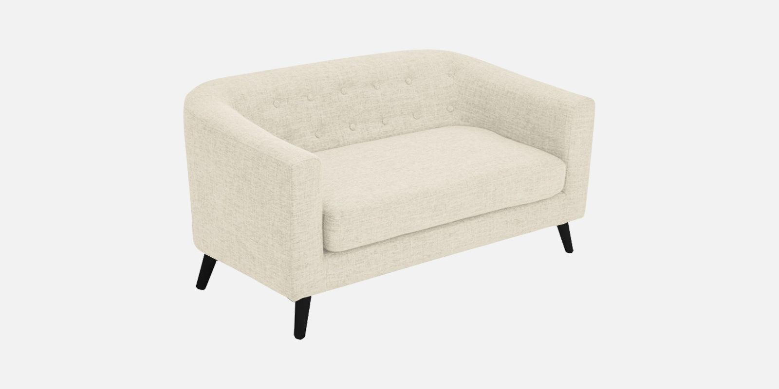 Casper Fabric 2 Seater Sofa In Ivory Cream Colour - Febonic Living
