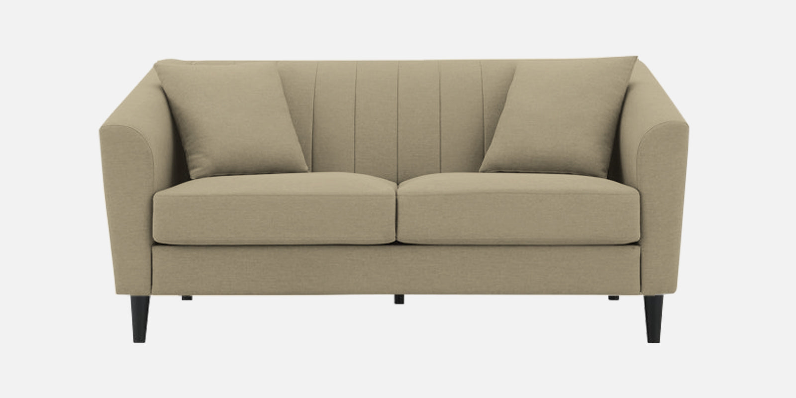 Polon Fabric 2 Seater Sofa In Honey Beige Colour - Febonic Living