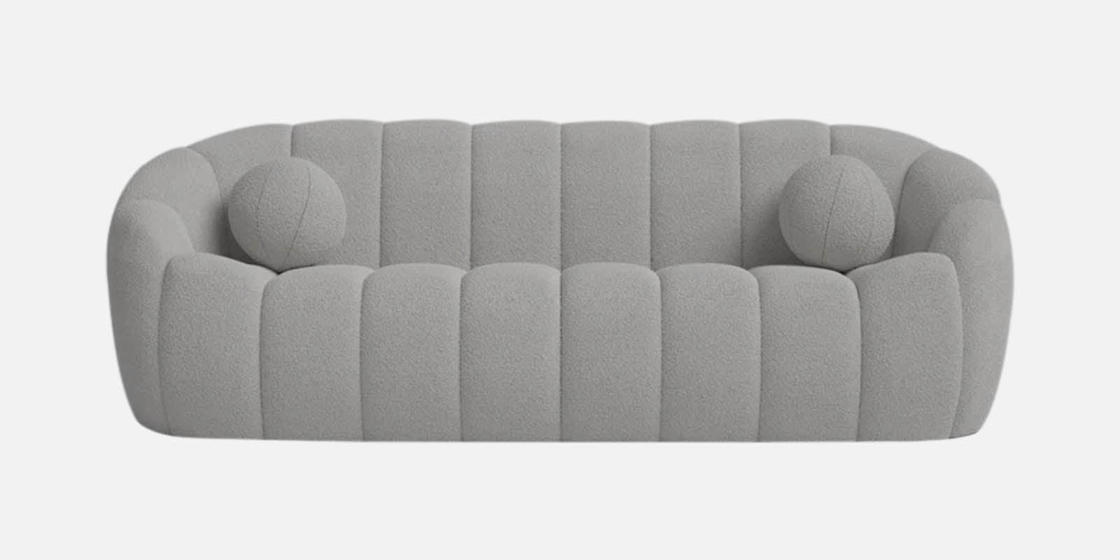 Boucle Fabric 3 Seater Sofa In Swedan Gary Colour - Febonic Living