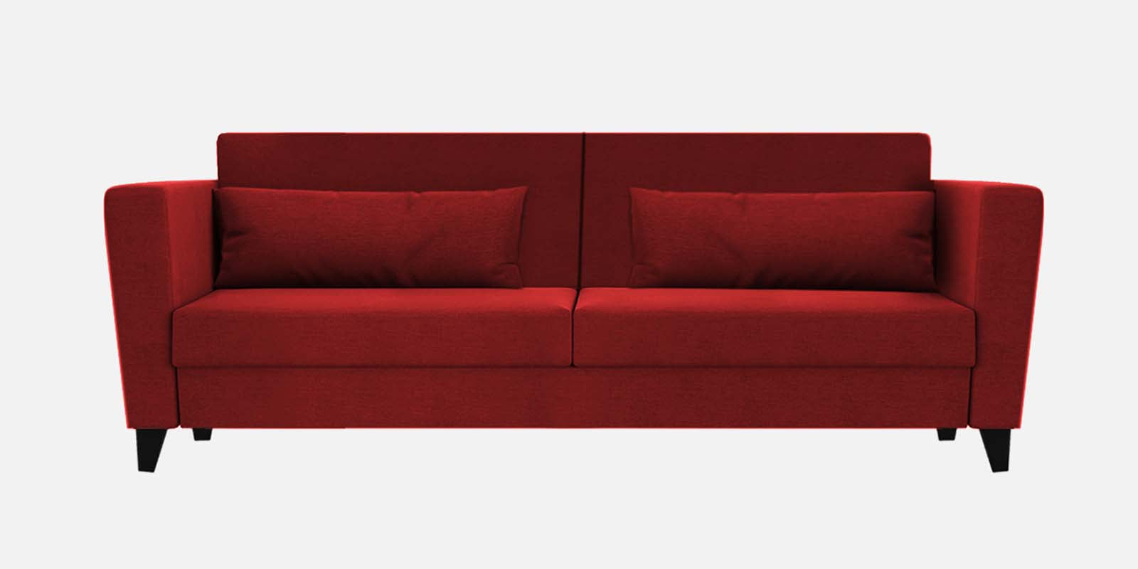 Tokyo Fabric 3 Seater Sofa In Blood Maroon Colour - Febonic Living