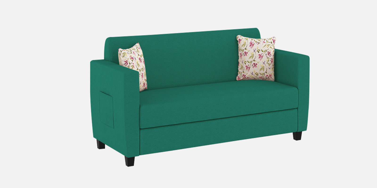 Gozi Fabric 2 Seater Sofa In Sea Green Colour - Febonic Living