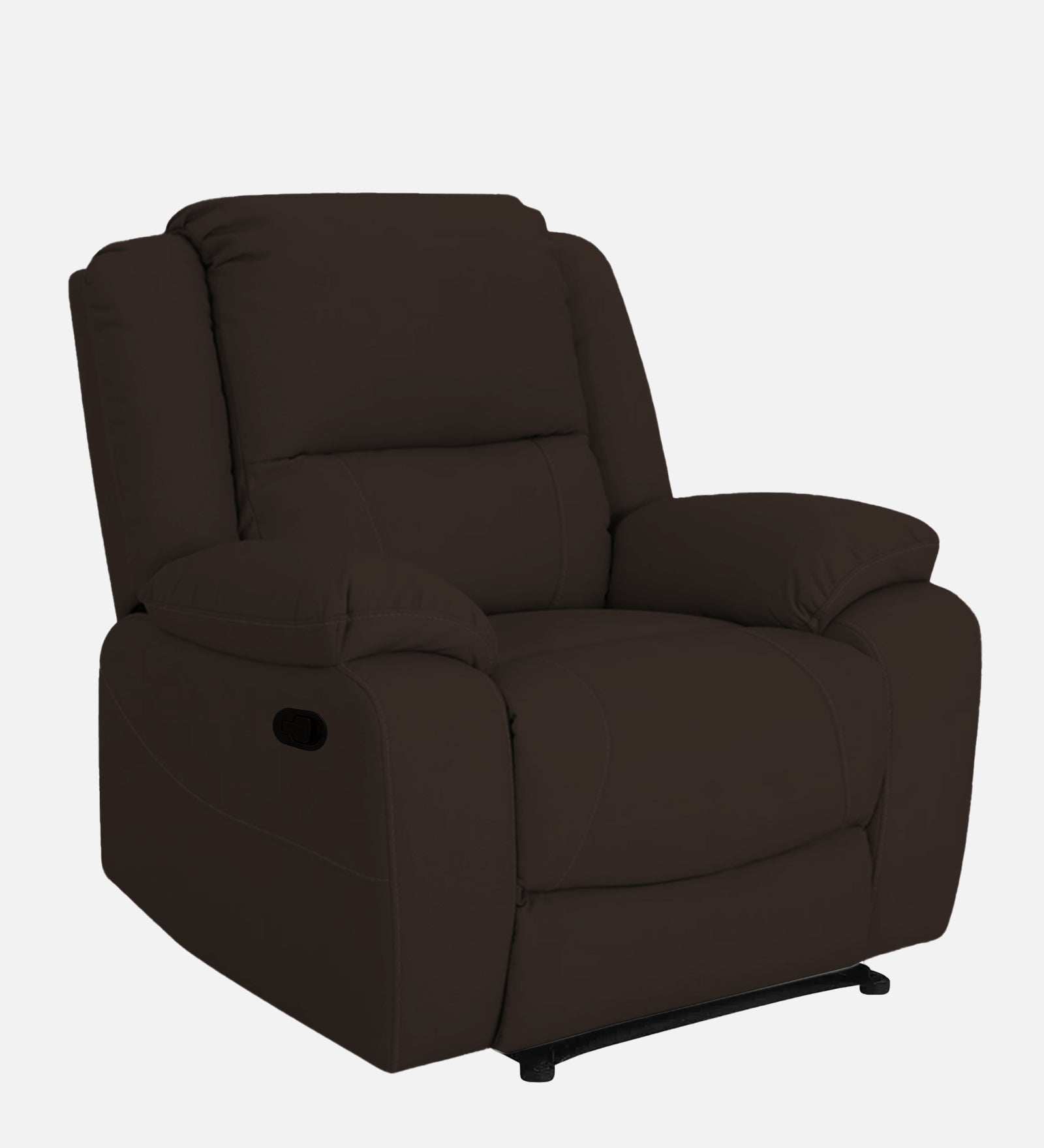 Adley Fabric 1 Seater Manual Recliner In Coco Brown Colour - Febonic Living